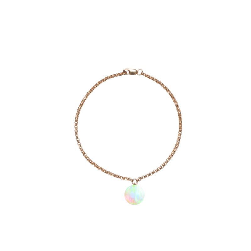 Sea Opal Chain Bracelet - Gold image