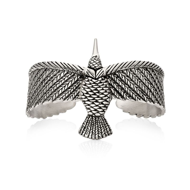 Hummingbird Cuff Silver image