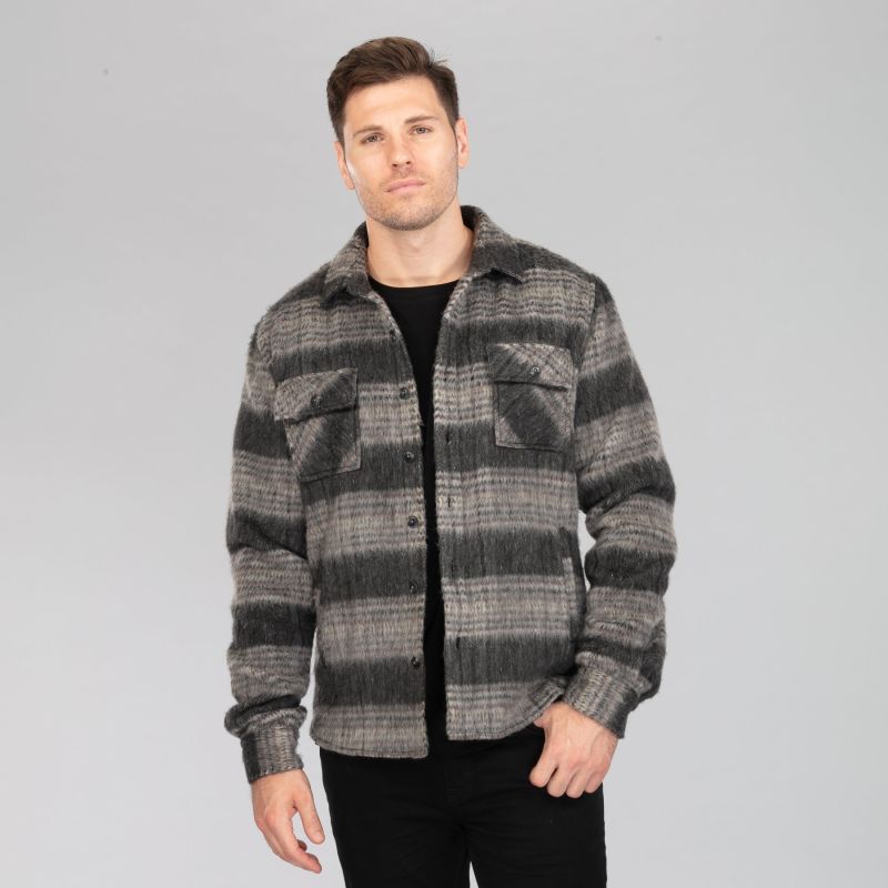 Coal Faded Check Shacket image