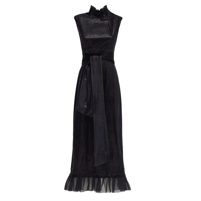 Cocktail Glam Velvet Dress Black image