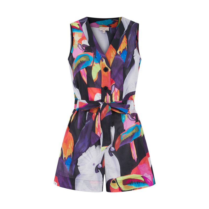 Coco Playsuit In Tropical Print image