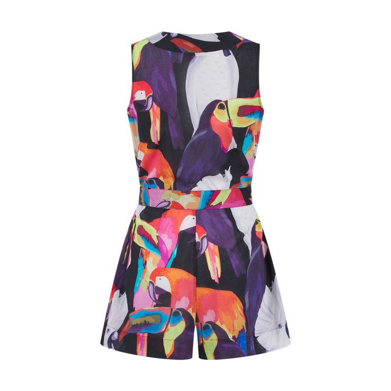 Coco Playsuit In Tropical Print image