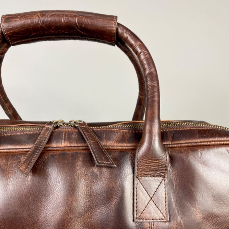 Cognac Leather Laptop Carry All Bag by LeatherCo