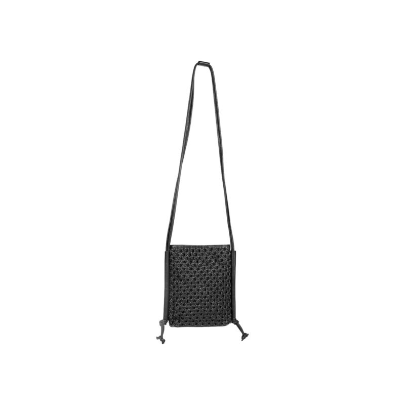 Colva Cross Body- Black Soft Dollaro Leather image