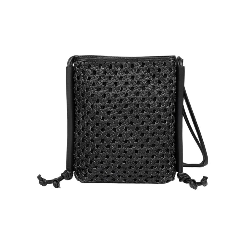 Colva Cross Body- Black Soft Dollaro Leather image