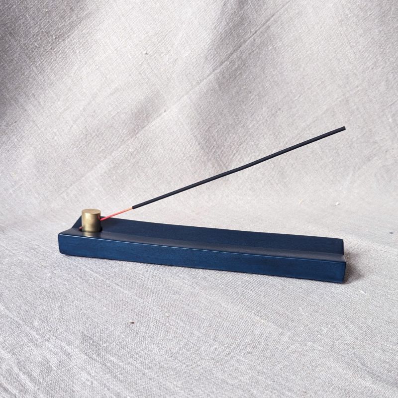 Concrete Incense Burner And Incense Gift Set - Ocean Blue image