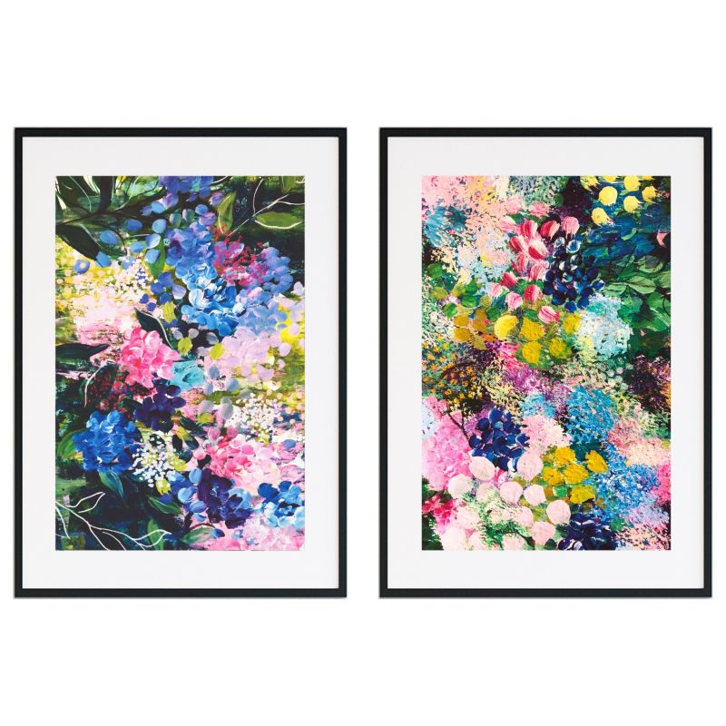 Confetti Fields -  Abstract Floral Print Pair image