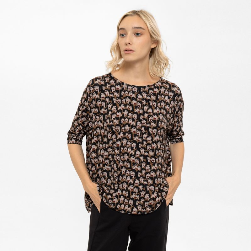 Cool Face Girls Print Oversize Blouse image