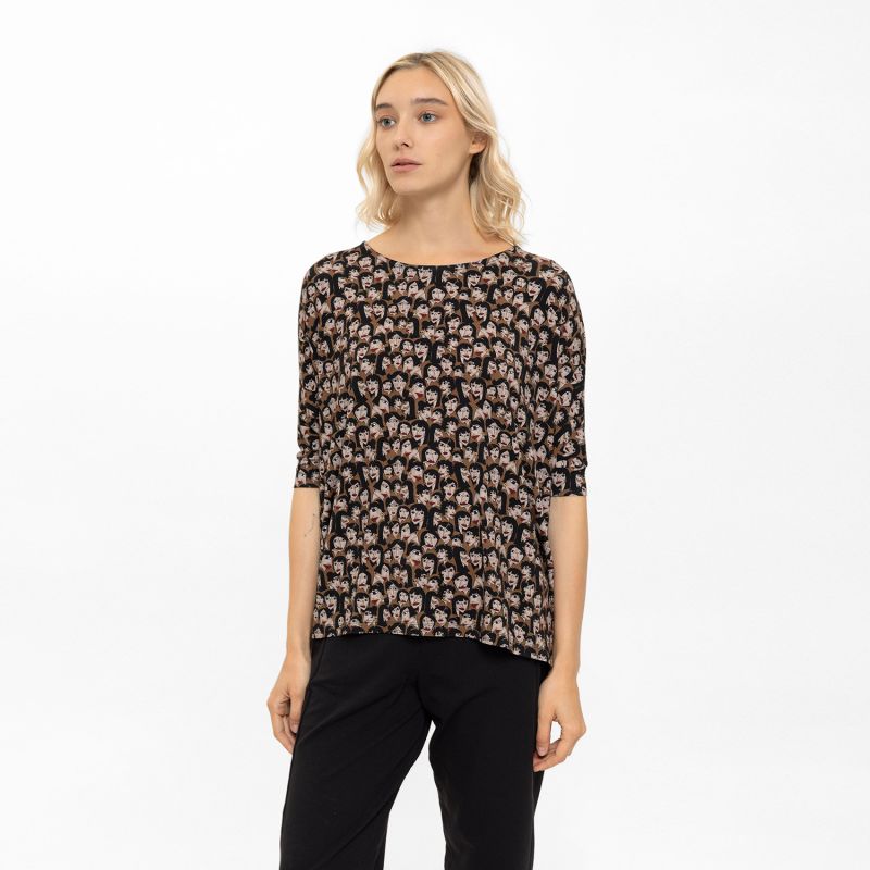 Cool Face Girls Print Oversize Blouse image