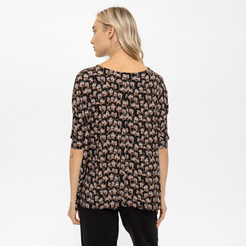 Cool Face Girls Print Oversize Blouse image