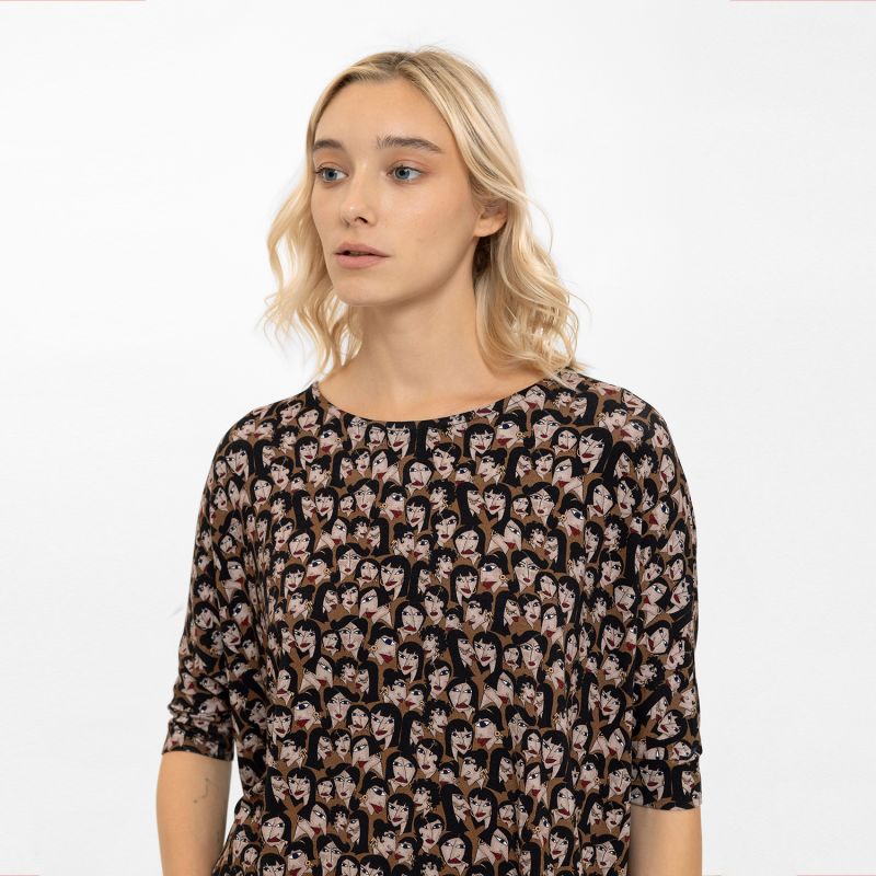 Cool Face Girls Print Oversize Blouse image