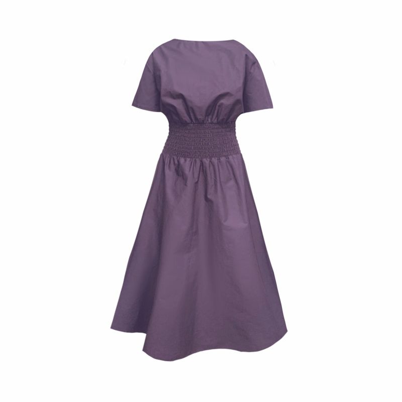 Hoor Dress Printed - Grapes