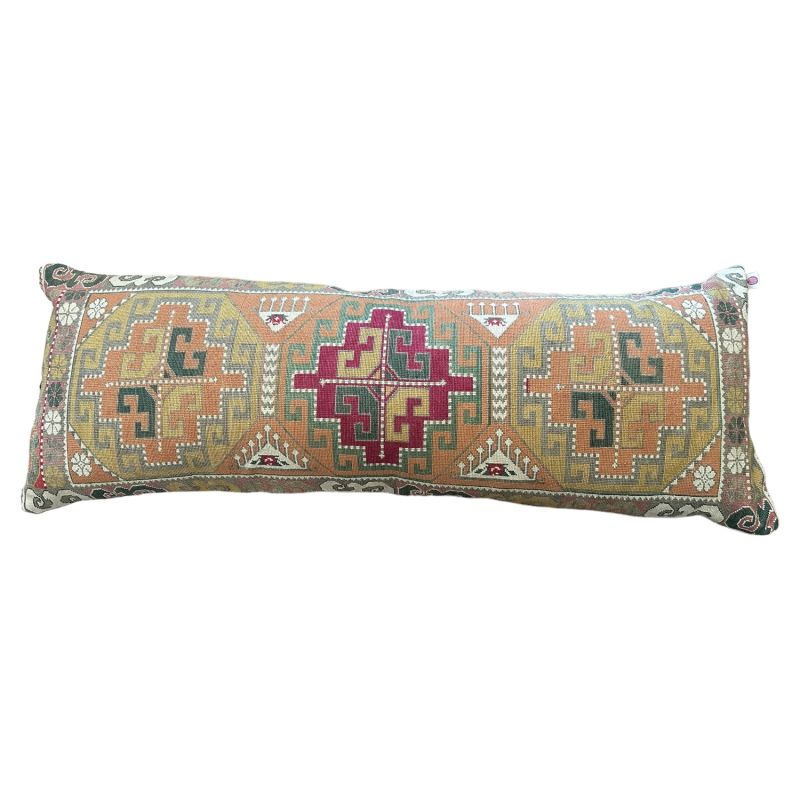 Coral Antique Needlework Cushion image