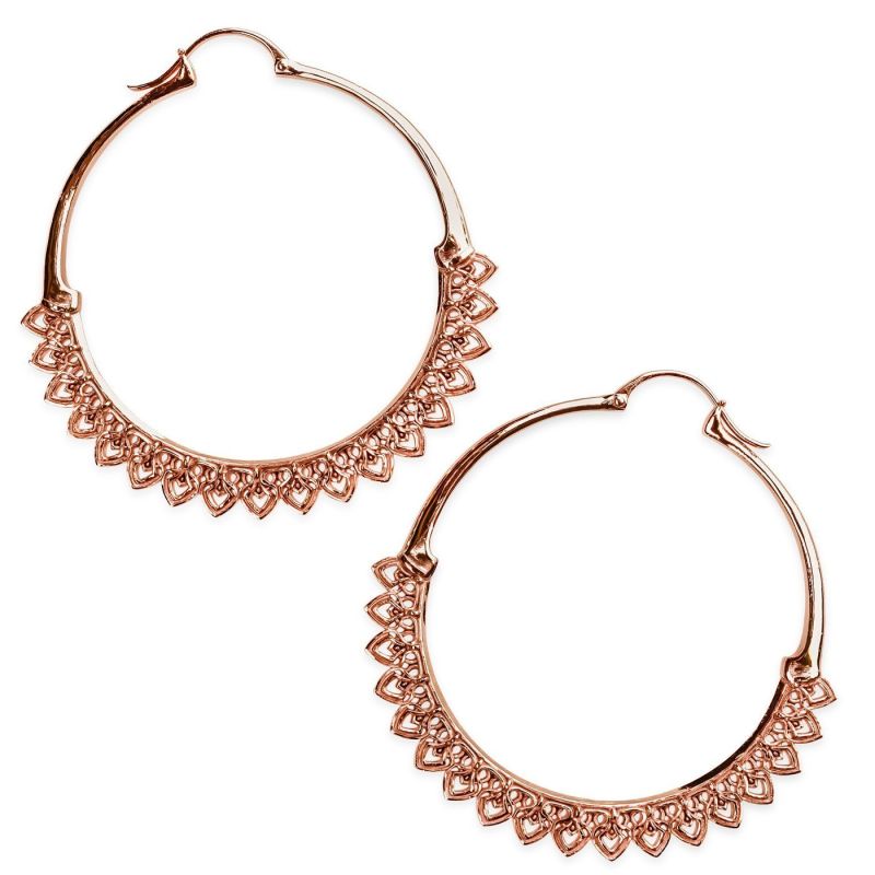 Corazon Rose Gold Hoops image