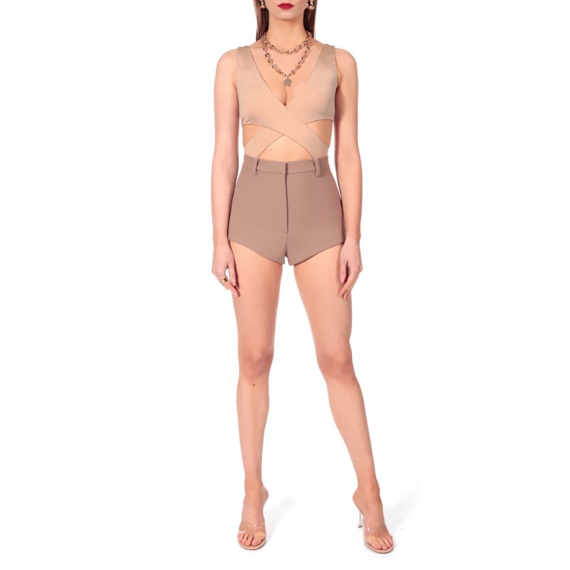 Cori Classic Beige Micro Shorts image