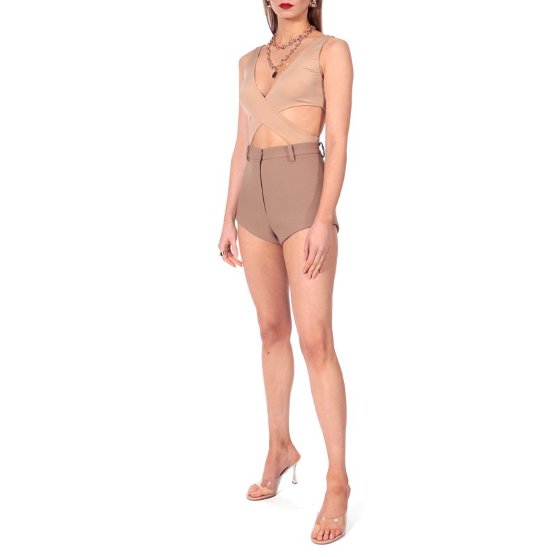 Cori Classic Beige Micro Shorts image