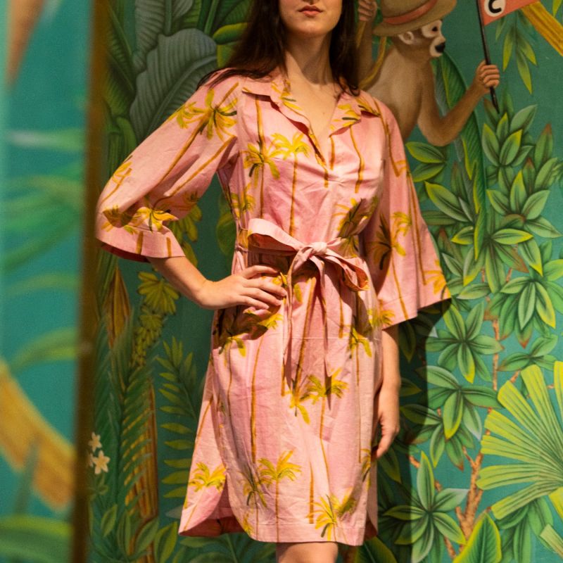 Cotton Kimono Dress Pink Paradise image