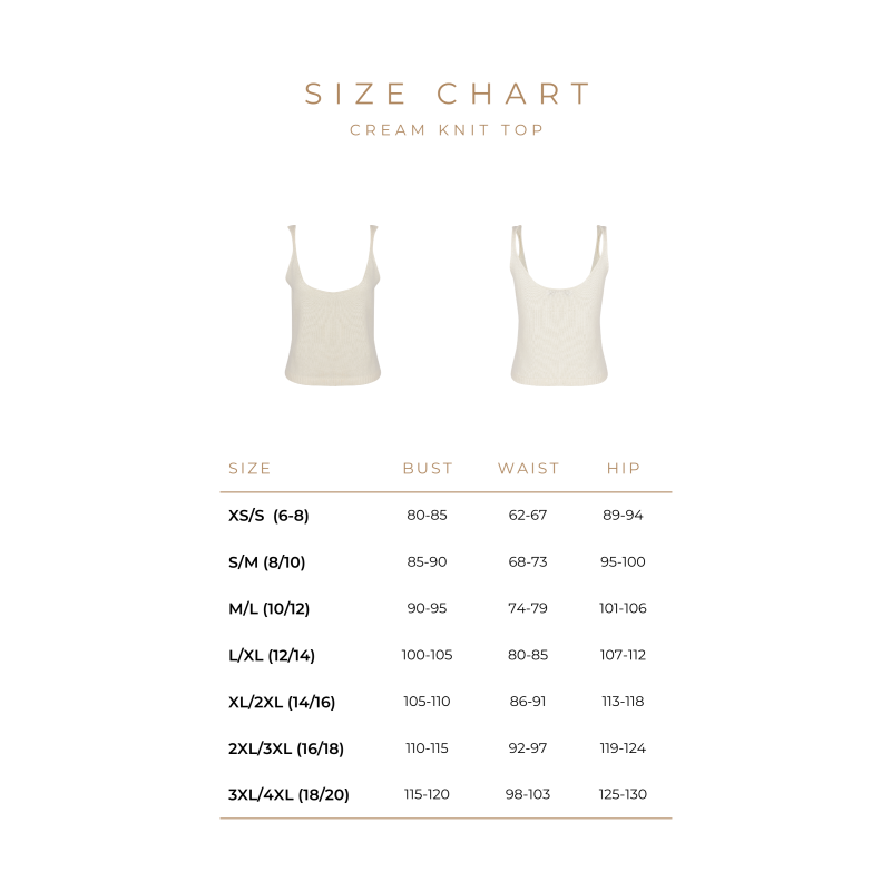 Cotton Knitted Singlet Cream Top image