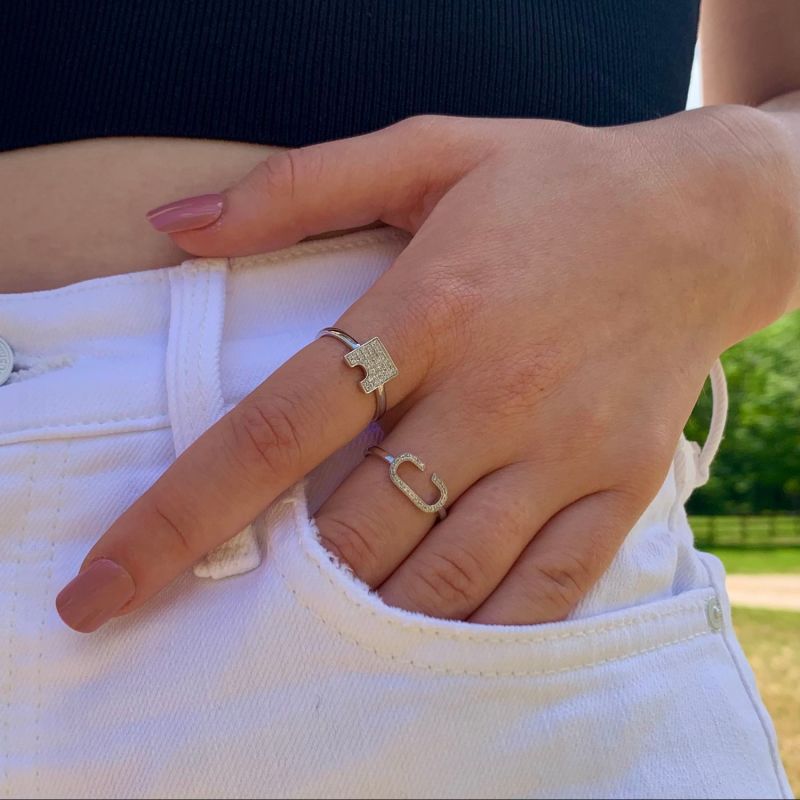 City Arches Ring In Sterling Silver image