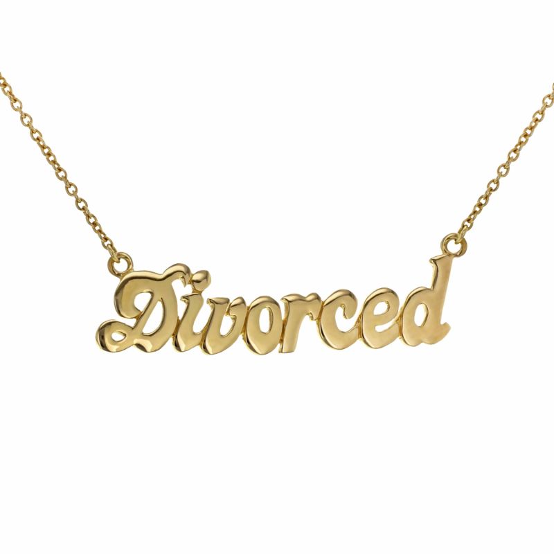 18Kt Yellow Gold Plated Divorced Necklace image