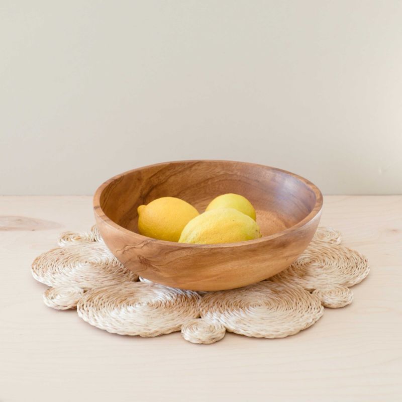 Set Of Two - Natural Discs Woven Placemat image