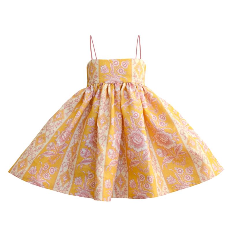 Creamsicle Blossom Puff Dress image