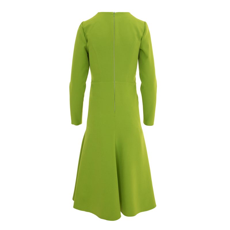 Crepe Midi Dress - Green image