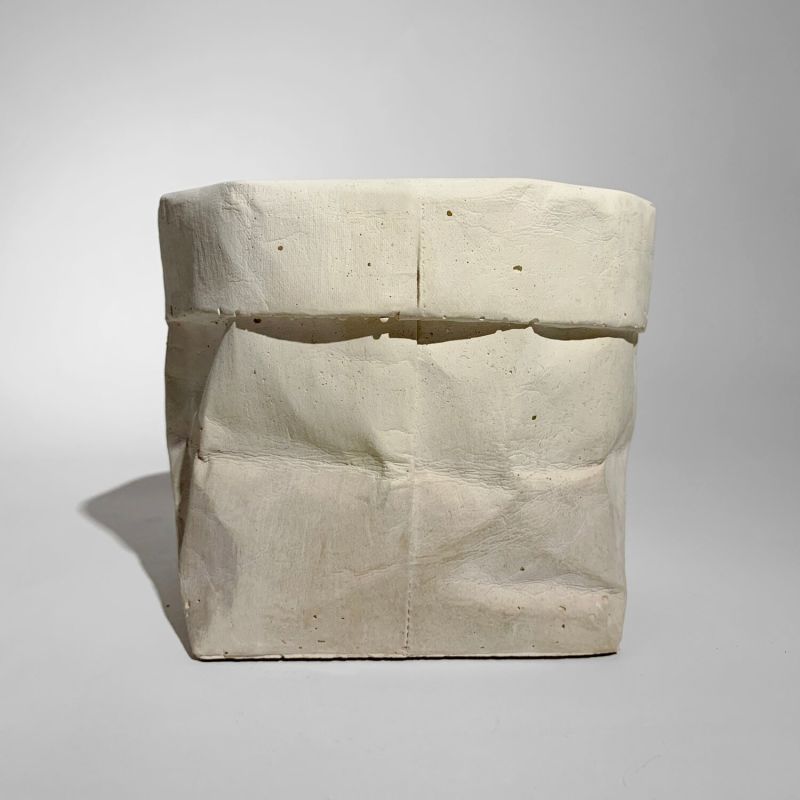 Colour Concrete Paper Bag Medium Beige image