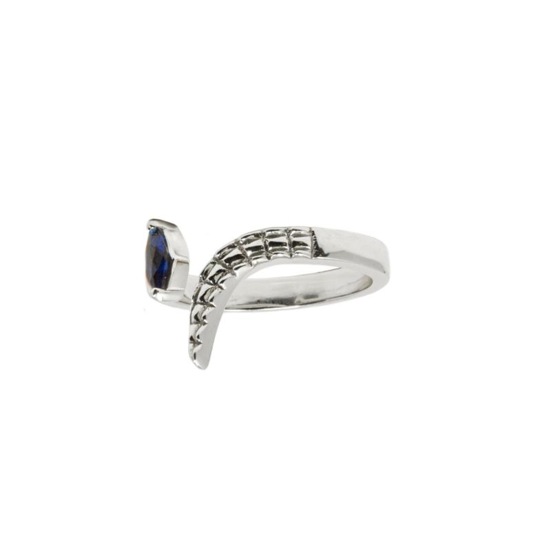 Croctail Ring- Blue Spinel, Silver image