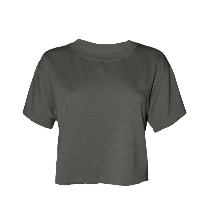 Cropped Box Top Tee - Slate image