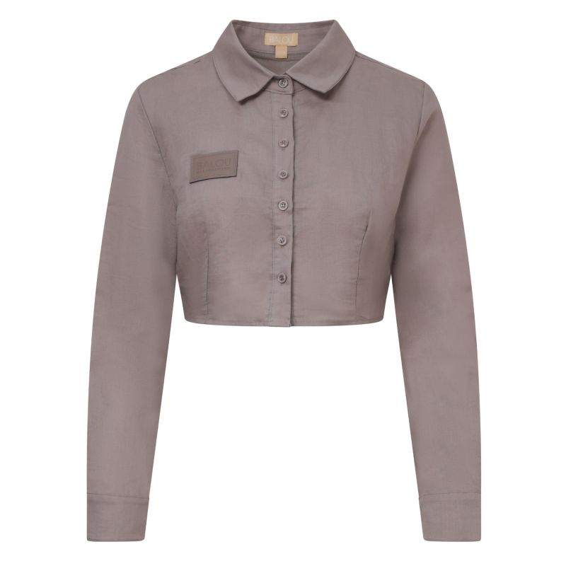 Cropped Shirt Steel Grey image