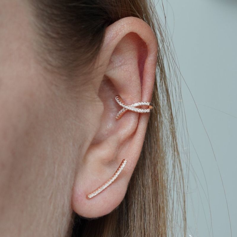 Cross ear cuff online