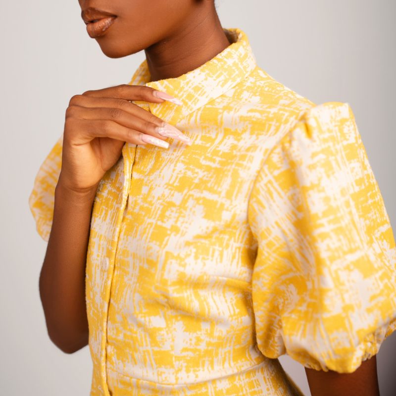 Jama Dress - Yellow & Orange image