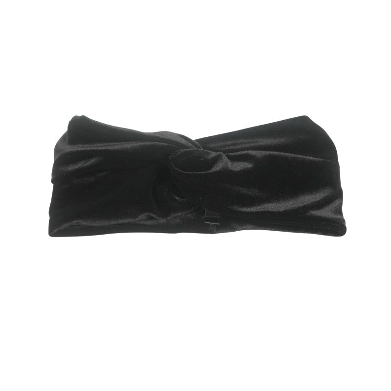 Black Velvet Turban Headband image