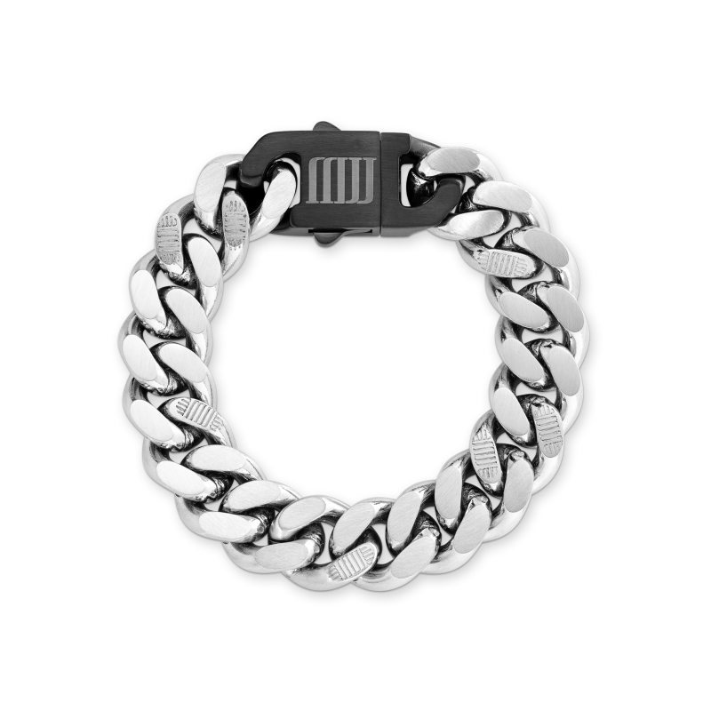 Cuban Bracelet XL - Silver | MJ JONES | Wolf & Badger