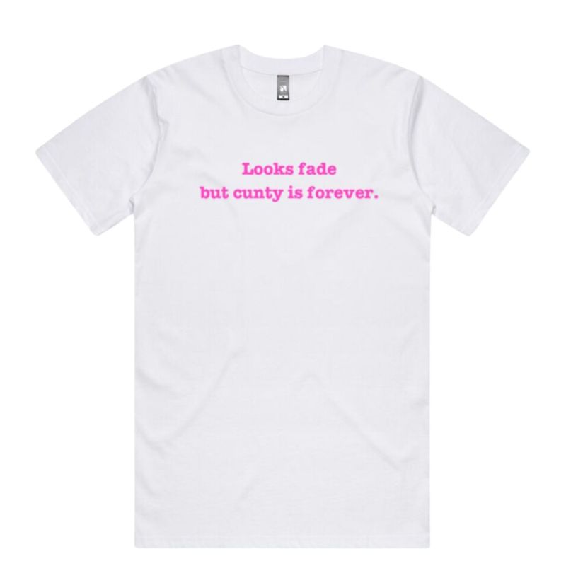 Cunty Is Forever Tee White image