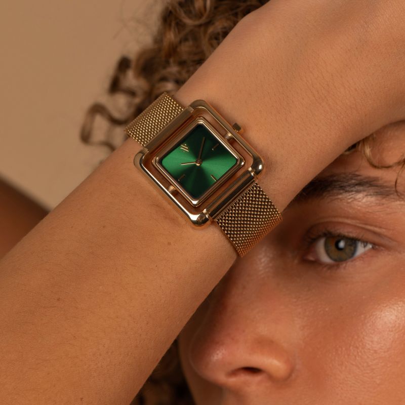 Umbra Emerald Watch - Gold image