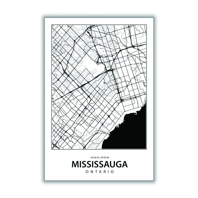Map of Mississauga Stanley Print House Wolf & Badger