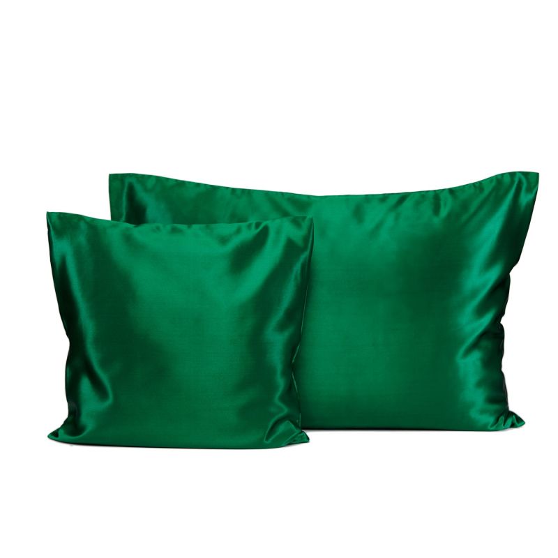 Silk Pillowcase Travel Green image