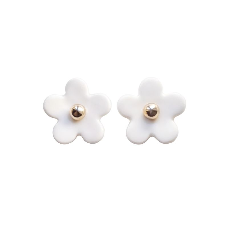 Everyday Porcelain Daisy Stud Earrings image