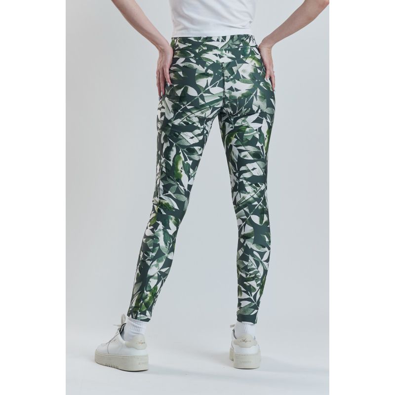 Cycad Recycled-Fabric Performance Leggings - Leaf Print image