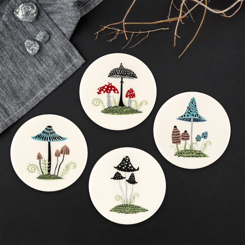 Toadstool Coasters - Multicolour image