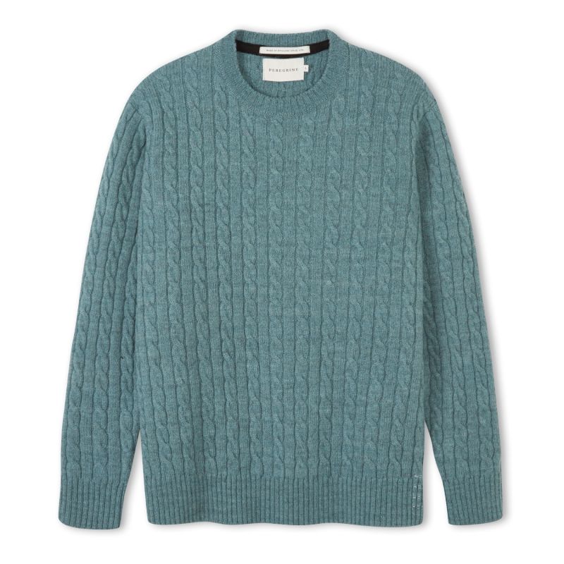 Makers Stitch Cable Crew Seafoam image