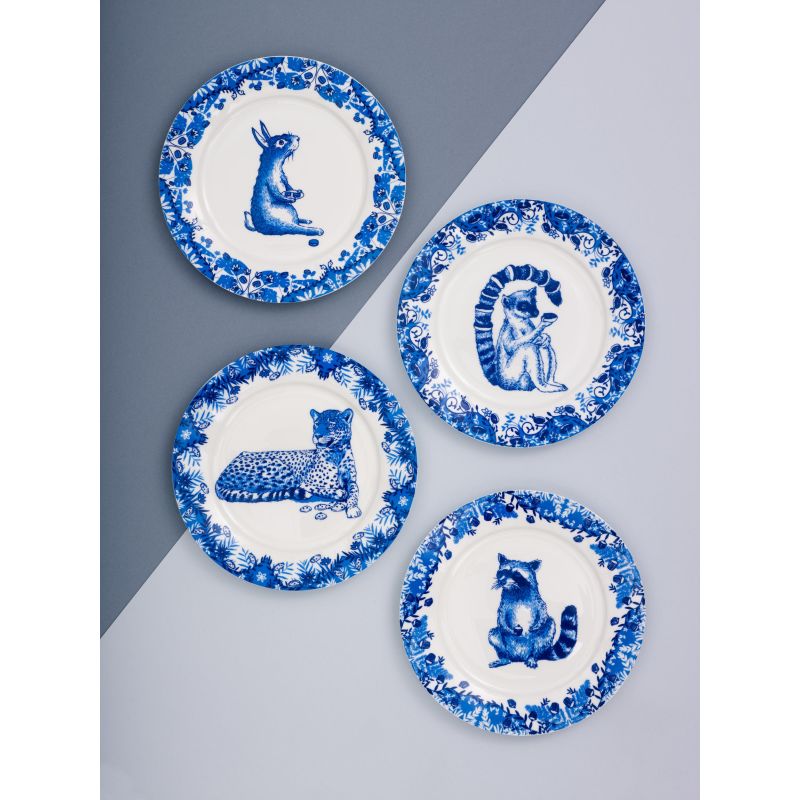 "Rabbit Willow Pattern" Side Plate image