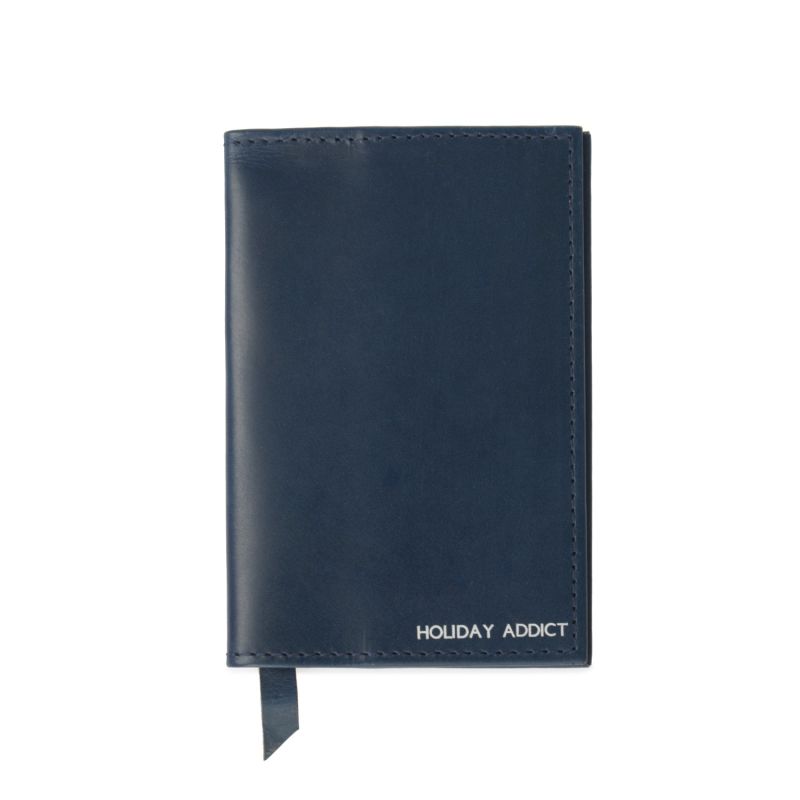 Classic Navy Leather Passport Cover image