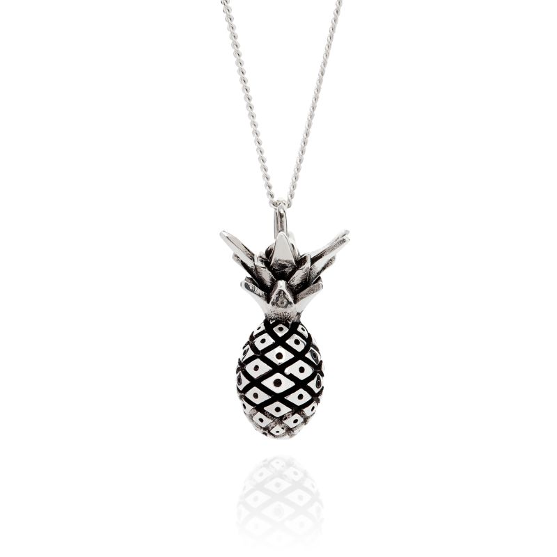 Pineapple Necklace Silver image