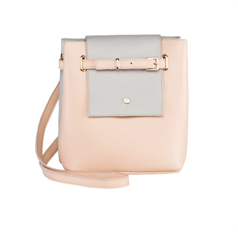 Mini Bucket Crossbody Bag Pink Blush Nude image