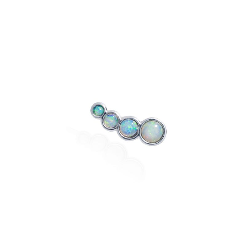 Opal Slider Mono Earring - Right Ear image