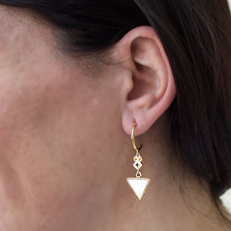 Deco Gold-Plated Mini Hoop Earrings image