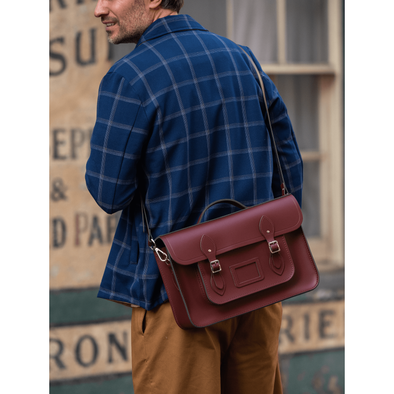 Oxblood satchel clearance